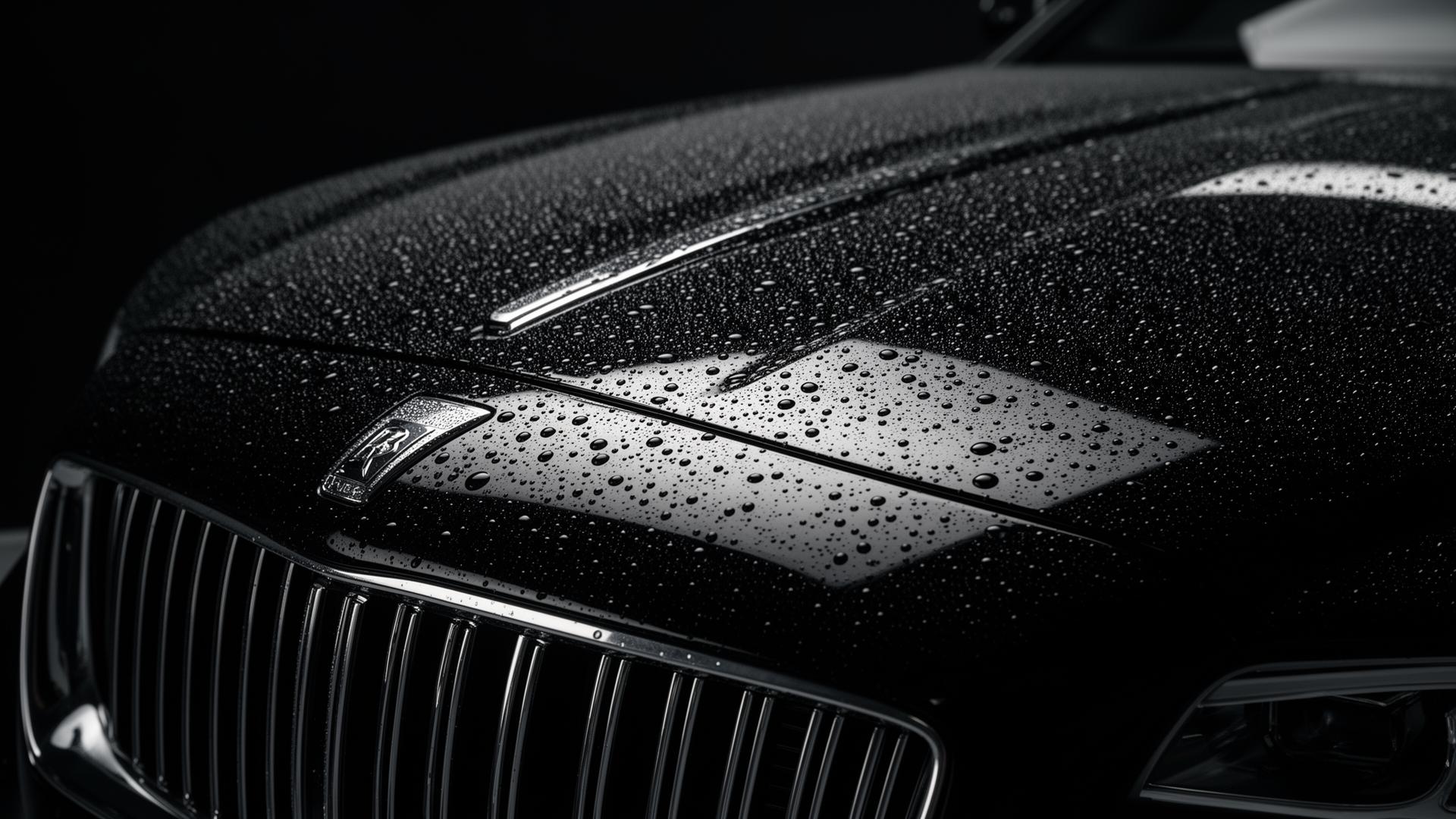 Glossy detailed luxury car