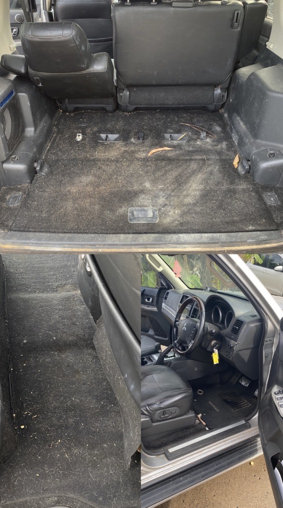 Pajero Interior Detail BEFORE